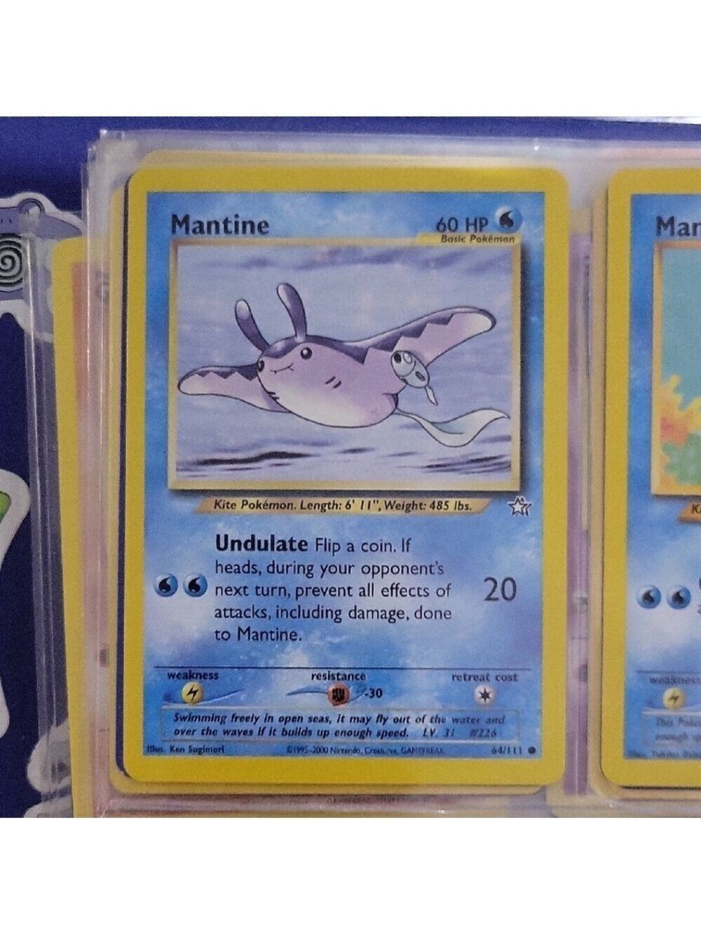 Blue Mantine Pokémon Card